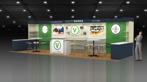 Portable custom display frames for trade shows 1